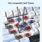 Aula S100 Pro RGB Mekanik Hot Swap Red Switch Mavi Kablosuz Gaming Klavye thumbnail 3