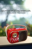 Torima BTS-1956 Kırmızı Bluetooth 10W Bass Ses RGB Işık Efektli TWS USB TF Kart Mikrofonlu Hoparlör thumbnail 2