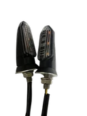 Carub Motosiklet Sinyal Lamba Üniversal 12V Beyaz Cam Sarı Led 2'Li - 2