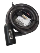 BİSİKLET ÇELİK HALAT KİLİT 15x1500 SİYAH A+++KALİTE KİLİT 1,5 MT thumbnail 1