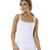 6 Adet Anıt Bayan Dantel Geniş Askılı Atlet 2172 thumbnail 1