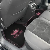 Işıltıya Hazır Ol, Bu Yol Senin! Pembe Taşlı Prenses Taç Desenli 5’li Nakışlı Oto Halı Paspas Seti thumbnail 5