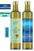 Antik Şifa Çam Kozalağı Sirkesi ve Elma Sirkesi ( 250 ml + 250 ml ) - Doğal Fermente thumbnail 1