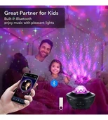 Monalisa Home  Bluetooth Hoparlörlü Galaksi Işık Projektörü Yatak Odası için Gece Lambası thumbnail 3