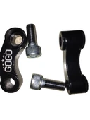 Pcx Ayna Genişletme Motosiklet Ayna Uzatma Aparatı Metal Siyah thumbnail 1