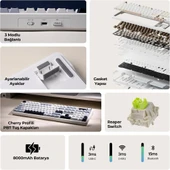 Aula F108 Pro Reaper Switch RGB Mavi Gaming Klavye thumbnail 3