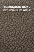 Gri Peluş Sıcak Su Torbası – Yumuşak, Güvenli ve Şık Saçlı Kız Model, 1 Litre - 3