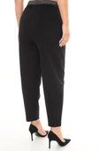 ZANESSI 72212 Büyük Beden Mom Fit Yüksek Bel Kışlık Lastikli Kadın Pantolon thumbnail 3