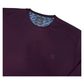 Büyük Beden Erkek Bisiklet Yaka Sweatshirt Battal - 2