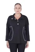 Kadın Büyük Beden Siyah Spor Bluz thumbnail 1