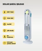 60W Solar / 220V Şarjlı Işıldak - Askı Aparatlı ve Ayaklı - Su Geçirmez thumbnail 1