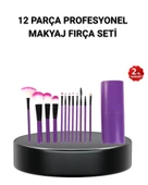 12’li Profesyonel Makyaj Fırça Seti – Dökülmeyen Yumuşak Kıllı, Ergonomik Tasarım thumbnail 1