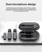 K60/K61 Kablosuz Yaka Mikrofonu | Şarj Kutulu 2.4GHz Gürültü Azaltmalı Mini Mikrofon | iPhone & Android Uyumlu thumbnail 2