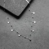 Vaoov 925 Ayar Gümüş Sallantılı Yıldız Kolye thumbnail 2