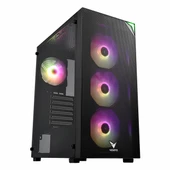 Vento VG3400S 650W 80+ Bronz USB 3.2 ATX Mid Tower Siyah Kasa thumbnail 1