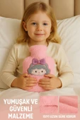Pembe Peluş Sıcak Su Torbası – Yumuşak, Güvenli ve Şık Saçlı Kız Model, 1 Litre - 2