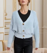 Düğme Detay Triko Bluz - 3