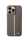 iPhone 15 Pro Kılıf HBC-155 Lizbon Kapak - Gri - 1