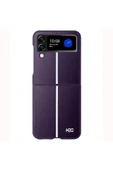 Samsung Galaxy Z Flip 4 Kılıf HBC-155 Lizbon Kapak - Derin Mor thumbnail 1