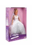 Alisha Gelinlikli Bebek 29 cm – Pırıltı İşlemeli Kabarık Gelinlikli Oyuncak Bebek - 3