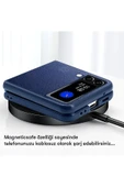 Samsung Galaxy Z Flip 4 Kılıf HBC-156 Forum Magneticsafe Kapak - Lacivert thumbnail 6