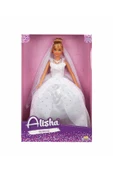 Alisha Gelinlikli Bebek 29 cm – Pırıltı İşlemeli Kabarık Gelinlikli Oyuncak Bebek - 6