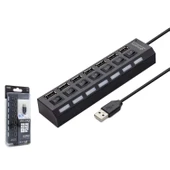 pilelistore Usb Hub 7*Usb Siyah HDX7001 - 1