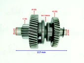 ATV MXU150 LX200 Şanzıman Geri Vites Yön Dişli Seti – 17/49/43 Diş 3x3 Tırnak - 2