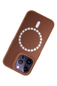 iPhone 13 Pro Kılıf HBC-156 Forum Magneticsafe Kapak - Kahverengi thumbnail 3