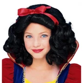 pilelistore Pamuk Prenses Peruğu Kırmızı Fiyonklu - 1