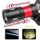 Alaska Profesyonel 30W Lazer LED Şarjlı Kafa Lambası | 1 KM Menzil | Zoom + Powerbank Özellikli - 3