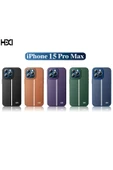 iPhone 15 Pro Max Kılıf HBC-155 Lizbon Kapak - Lacivert - 5