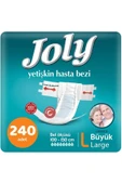 JOLY Yetişkin Hasta Bezi Bel Bantlı Large Büyük 240 Adet (8pk*30) thumbnail 1