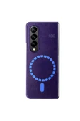 Samsung Galaxy Z Fold 3 Kılıf HBC-156 Forum Magneticsafe Kapak - Derin Mor thumbnail 9