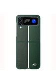 Samsung Galaxy Z Flip 4 Kılıf HBC-155 Lizbon Kapak - Koyu Yeşil thumbnail 1