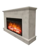 Dlc 1175R Beton Desen 1800 Watt Dekoratif Elektrikli Şömine - 3