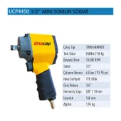 Unocap 1/2" Mini Somun Sökme 550 Nm/55 kg 10000 Rpm UCP445 thumbnail 2