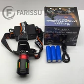 Alaska Profesyonel 30W Lazer LED Şarjlı Kafa Lambası | 1 KM Menzil | Zoom + Powerbank Özellikli - 7