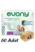 EVONY Bel Bantlı Yetişkin Hasta Bezi Xlarge 30lu 2 Paket 60 Adet thumbnail 1