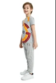 Galatasaray Büyük Logolu Çocuk Tee Gri T-shirt - 2