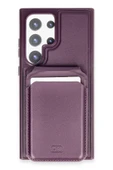 Samsung Galaxy S24 Ultra HBC-247 Atina Kartvizitli Kapak - Derin Mor thumbnail 2