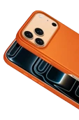 Apple iPhone 17 Pro HBC-242 Dividing Magsafe Kapak - Turuncu thumbnail 2