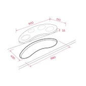 TEKA VR 90 4G AI AL TR CI 90 CM. SİYAH CAM ANKASTRE OCAK thumbnail 2