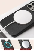 iPhone 15 Pro Max HBC-242 Dividing Magsafe Kapak - Siyah thumbnail 1