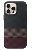 Apple iPhone 15 Pro Max HBC-377 Kevlar Slim Magsafe Kapak - Siyah - 2