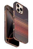 Apple iPhone 16 Pro HBC-377 Kevlar Slim Magsafe Kapak - Gün Batımı - 1