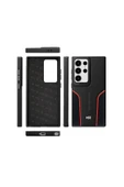 Samsung Galaxy S24 Ultra HBC-264 Lambor Karbon Fiber Sport Kapak - Natural Grey - 2