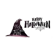 Happy Halloween Temalı Duvar Stickerı thumbnail 1