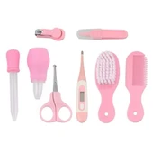 8 Parça Bebek Bakım Seti Pembe Renk thumbnail 3