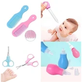 8 Parça Bebek Bakım Seti Pembe Renk thumbnail 4